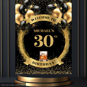 Tapisserie Whiskey pour les 30 ans d'un homme cour