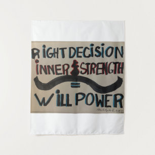 Tapisserie "Will Power" moyenne (50 po x 60 po)