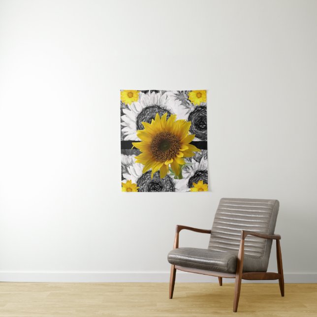 Tapisserien Sonnenblumen Wandteppich (Beispiel)