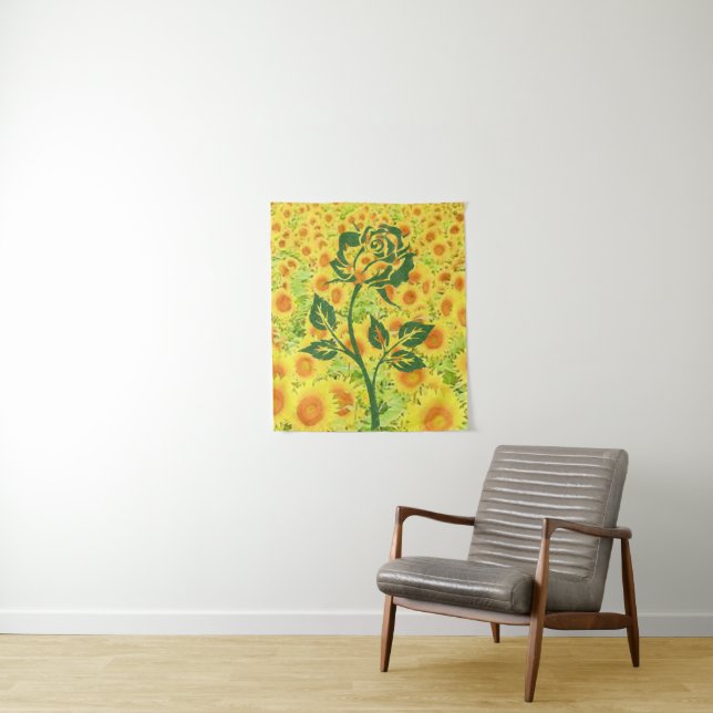 Tapisserien Sonnenblumen Wandteppich (Beispiel)