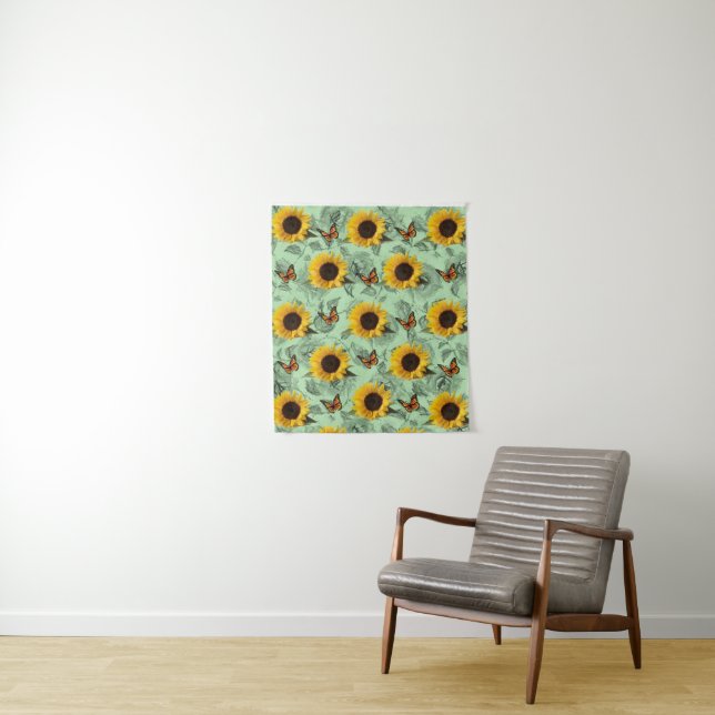 Tapisserien Sonnenblumen Wandteppich (Beispiel)
