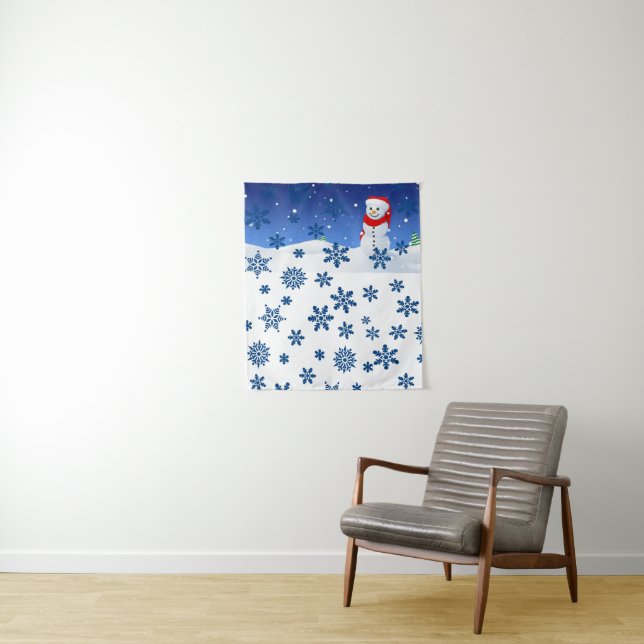 Tapisseries Bonhomme de neige (En situation)