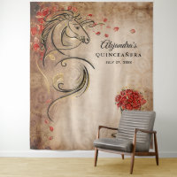 Tapisseries de Fond Photographique Rustique Cheval