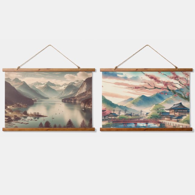 tapisseries pittoresques japonaises (Double)