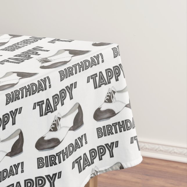 Tappy Happy Birthday Bday Stich Dance Tapdance Sho Tischdecke (Beispiel)