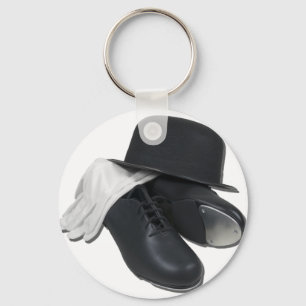 TapShoesBowlerGloves012511 Schlüsselanhänger