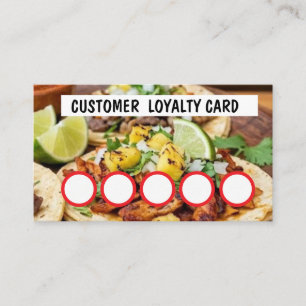 TAQUERIA - KUNDENBINDUNGSKARTE VISITENKARTE