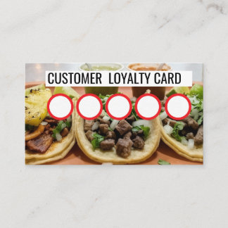 TAQUERIA - KUNDENBINDUNGSKARTE VISITENKARTE