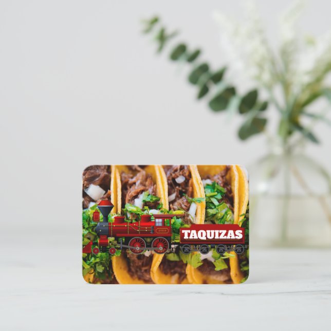 Taquizas Telefonnummerkarte (Stehend Vorderseite)