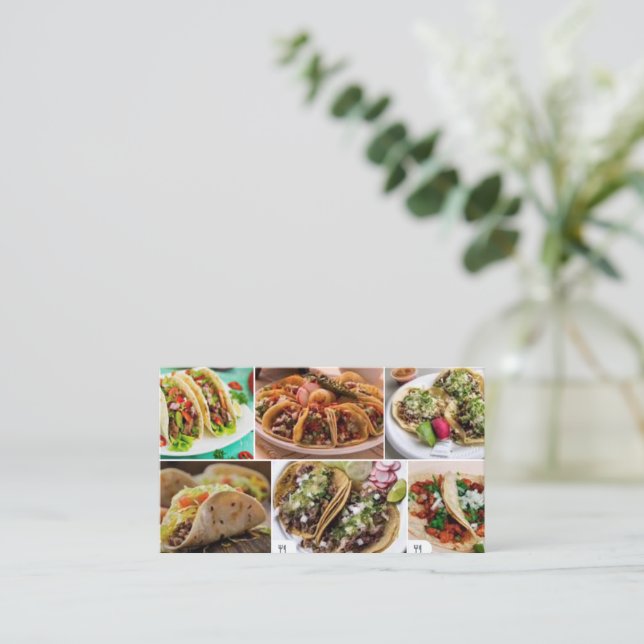 Taquizas Visitenkarte (Stehend Vorderseite)