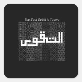 Taqwa Quadratischer Aufkleber