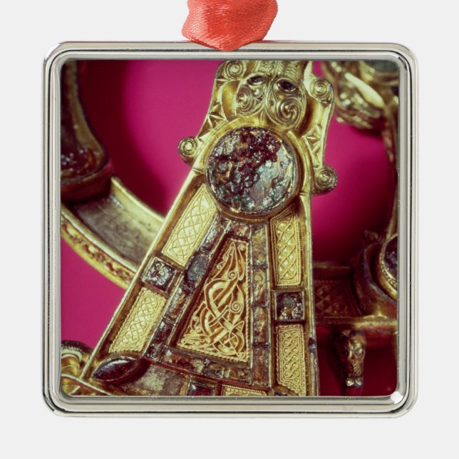 Tara-Brosche Silbernes Ornament (Vorne)