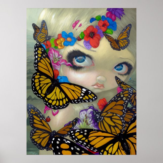 Tara Fee ART PRINT Schmetterlingsmärchen Kunst Poster (Vorne)