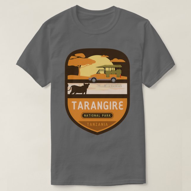 Tarangier Nationalpark Tansania T-Shirt (Design vorne)