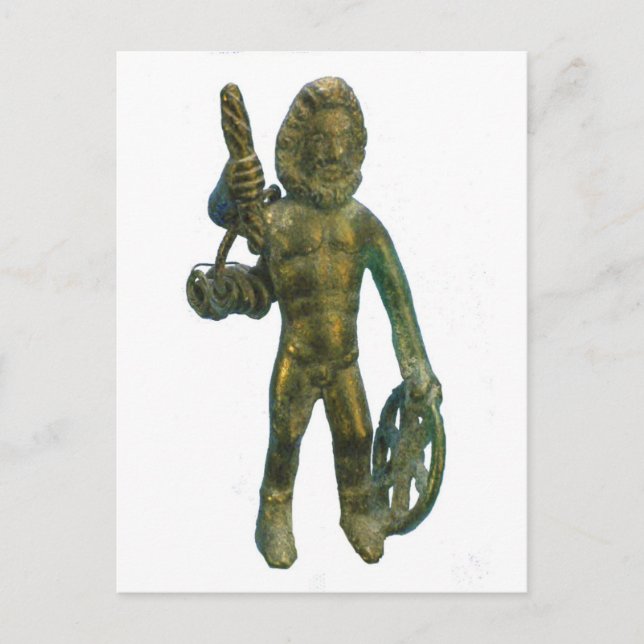 Taranis—keltischer Gott des Donners Postkarte (Vorderseite)