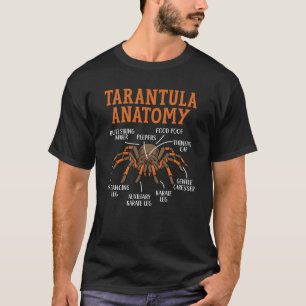 Tarantel Anatomie Spinnentier Insekt Spinne Beschw T-Shirt