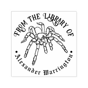 Tarantel-Spinne #2 Goth Bibliothek Buchname Permastempel