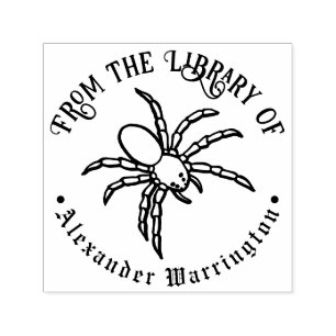 Tarantel Spinne Goth Bibliothek Buchname Permastempel
