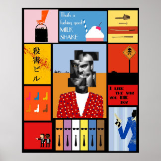 Tarantino-Porträt von Tarantino Poster