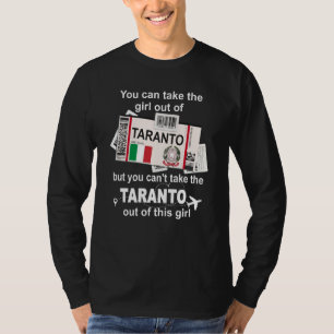 Taranto Boarding Pass Taranto Mädchen Taranto T-Shirt