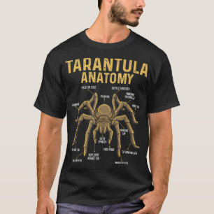 Tarantula Anatomy Spider Arthropod Arachnid Arach T-Shirt