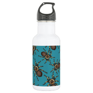 Tarantula auf blau edelstahlflasche