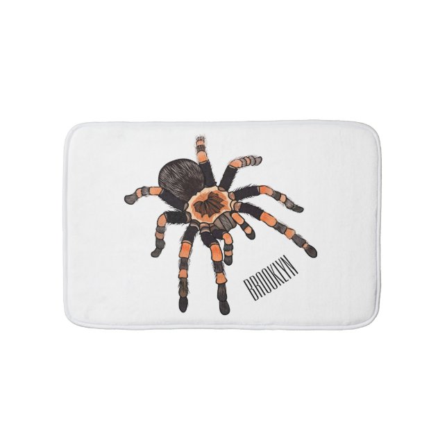 Tarantula-Cartoon Badematte (Vorderseite)