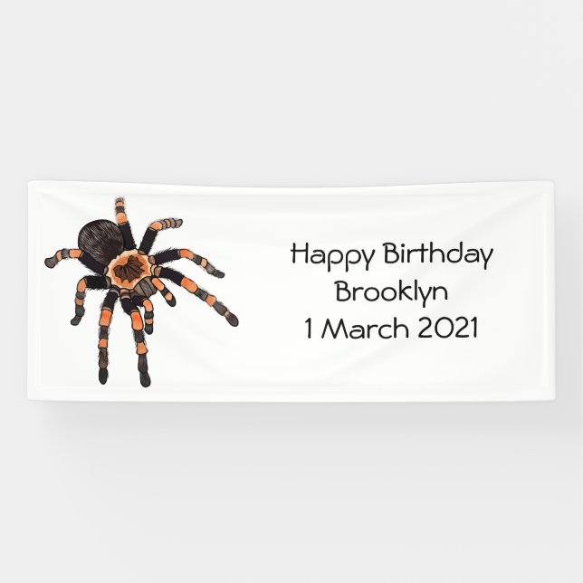 Tarantula-Cartoon Banner (Horizontal)