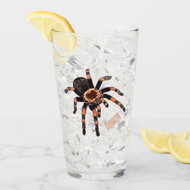 Tarantula-Cartoon Glas (Vorderseite Ice)