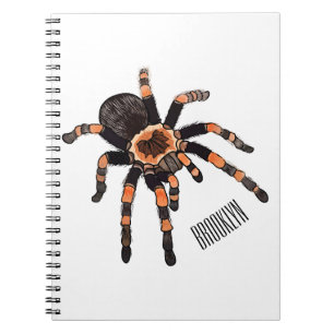 Tarantula-Cartoon Notizblock