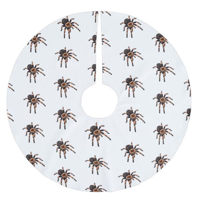 Tarantula-Cartoon Polyester Weihnachtsbaumdecke (Vorderseite)