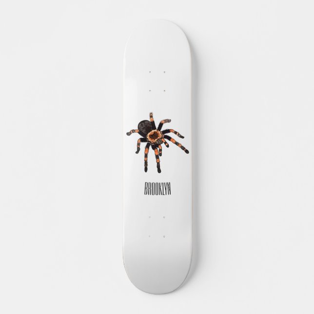 Tarantula-Cartoon Skateboard (Vorne)