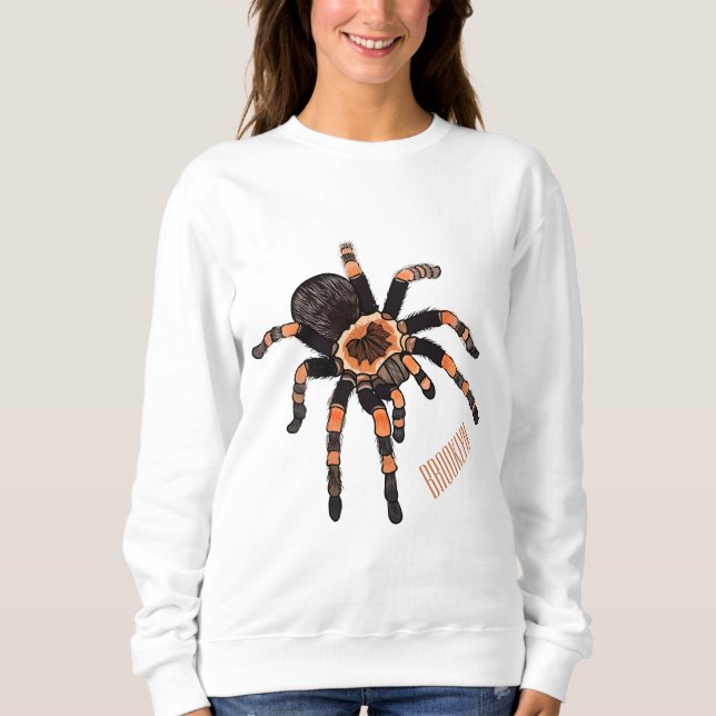 Tarantula-Cartoon Sweatshirt (Vorderseite)