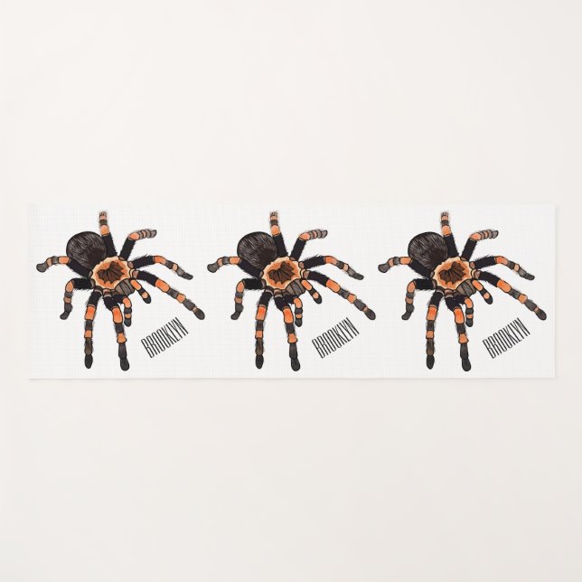 Tarantula-Cartoon Yogamatte (Vorderseite (Horizontal))