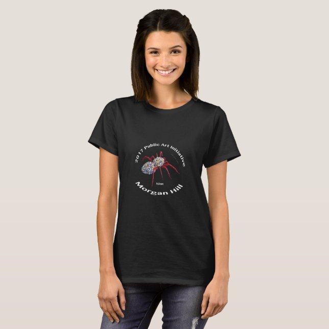 Tarantula-Kunst-Shirt-Frauen 2017 schwarz T-Shirt (Vorne ganz)