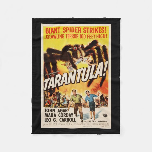 Tarantula-Monster-Film-Decke Fleecedecke (Vorderseite)