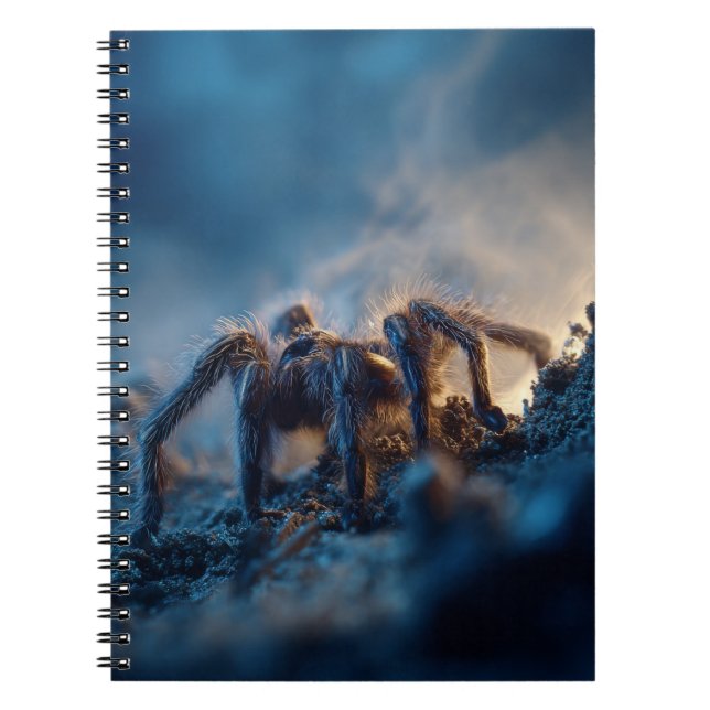 Tarantula Moonlit Terrain Notebook Notizblock (Vorderseite)