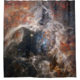 Tarantula Nebula Bild von JWST Duschvorhang
