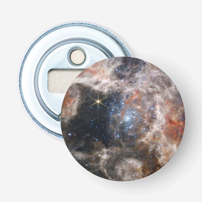 Tarantula Nebula Bild von JWST Flaschenöffner (Vorderseite)