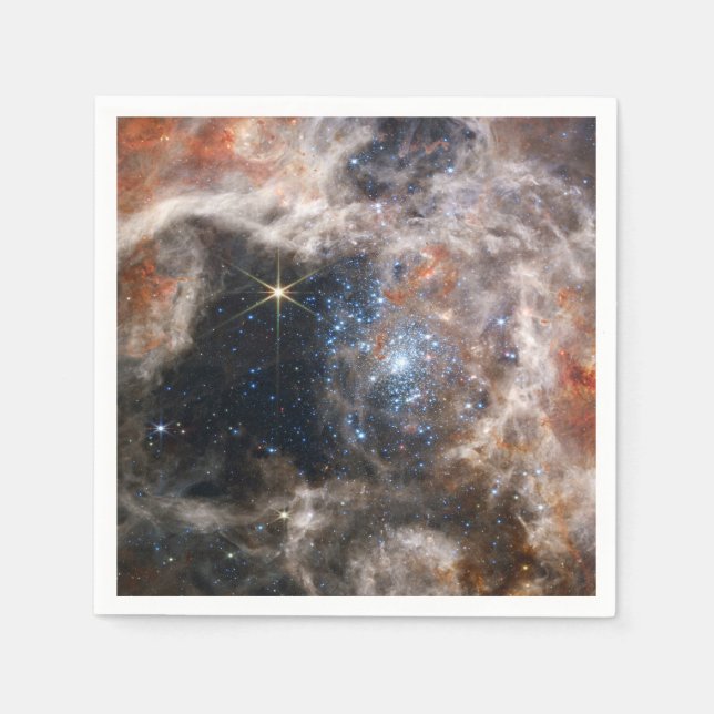 Tarantula Nebula Bild von JWST Serviette (Vorderseite)