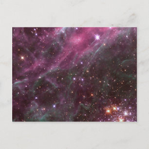 Tarantula Nebula in Pflaume NASA Postkarte