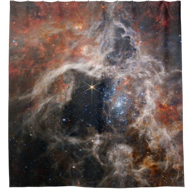 Tarantula Nebula James Webb telescope nasa stars s Duschvorhang (Vorderseite)