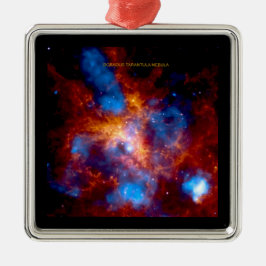 Tarantula Nebula Silbernes Ornament