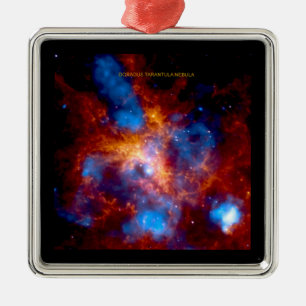 Tarantula Nebula Silbernes Ornament