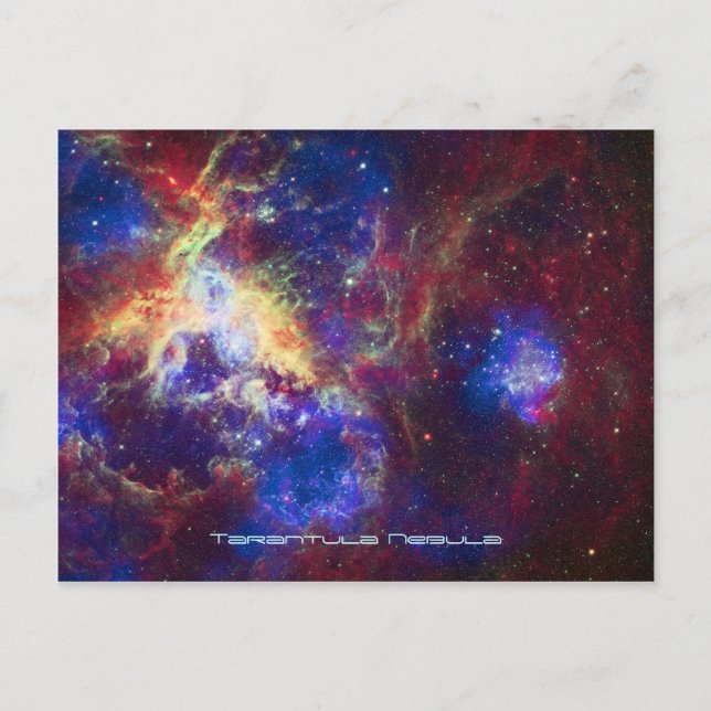 Tarantula Nebula Star Forming Gas Cloud Skulptur Postkarte (Vorderseite)