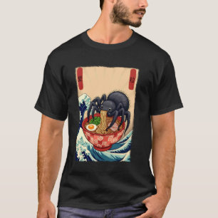 Tarantula Ramen Japanische Kunst Große Welle Kanag T-Shirt