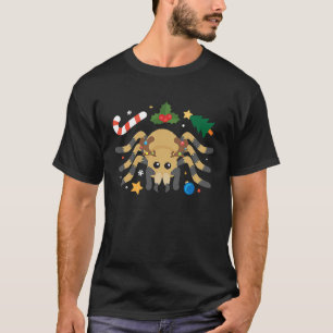 Tarantula Reindeer Funny Niedlich Spider Owner Chr T-Shirt