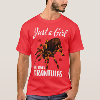 Tarantula Shirt Tarantula Nur ein Mädchen, das Ta