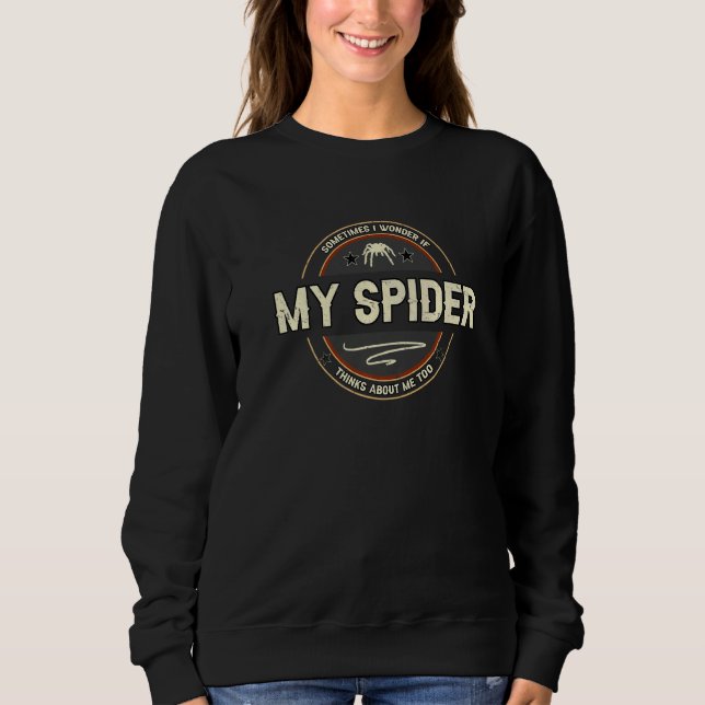Tarantula Spider Terrarium Artwork Quotes Sweatshirt (Vorderseite)