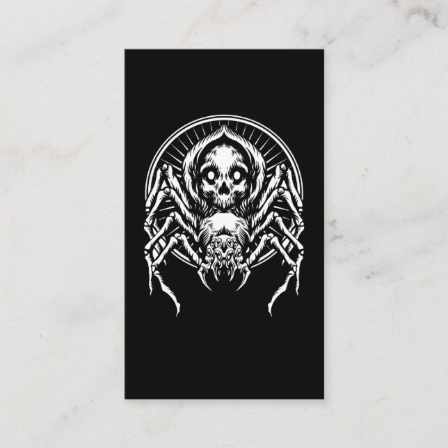 Tarantula Spider Witchy Arachnid Gothic Visitenkarte (Vorderseite)